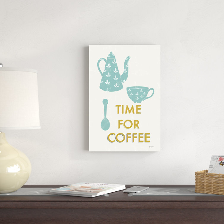 Trinx Retro Kitchen Coffee III On Canvas by Becky Thorns Print Wayfair